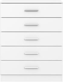 Komoda Forte PRGK212-120, balta, 69.9 cm x 41.5 cm x 90.6 cm