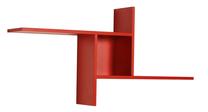 Sieninė lentyna Kalune Design RAF-04-KK-1, raudona, 18 cm x 100 cm x 50 cm