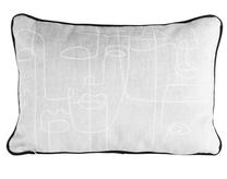 Pagalvės užvalkalas JQY-03, geltona/kreminė, 45 cm x 30 cm