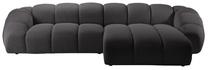 Kampinė sofa Micadoni Home Diana Son15, grafito, dešininė, 334 x 182 cm x 72 cm