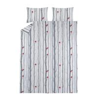 Patalynės užvalkalų komplektas Domoletti Winter Birds, pilkas, 160 x 200 cm