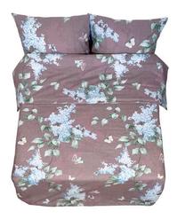 Patalynės užvalkalų komplektas Rustilė Oils 3290, rudas/žalias/šviesiai mėlynas, 200 x 200 cm