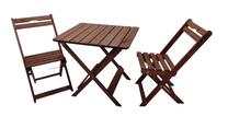 Lauko baldų komplektas Valdi, rudas, 1-2 vietų