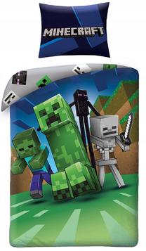 Vaikiškas patalynės užvalkalų komplektas Minecraft, įvairių spalvų, 140 x 200 cm
