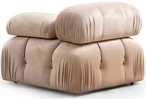 Krėslas Hanah Home Bubble L1, šviesiai ruda, 95 cm x 95 cm x 75 cm