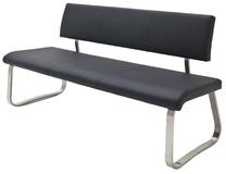 Suoliukas MC Akcent Arco 2, juodas, 175 cm x 59 cm x 86 cm