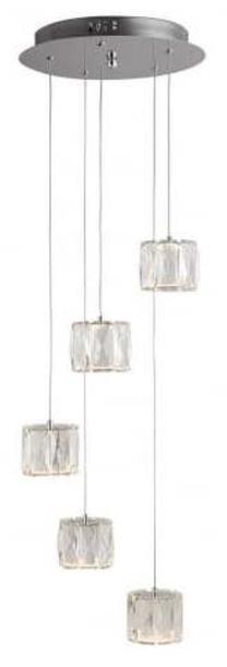 Šviestuvas kabinamas Searchlight Maxim 7765-5CC, LED, 4000 °K, 5 x 5 W