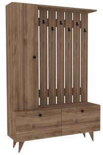 Prieškambario spinta Kalune Design Lala 835PUQ5054, ruda, 35 cm x 112 cm x 170 cm