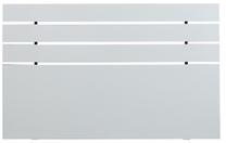 Lovos galvūgalis Kalune Design Fuga, 3 cm x 140 cm, 100 cm, balta