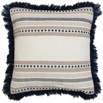 Dekoratyvinė pagalvėlė Leah, mėlyna/smėlio, 45 cm x 45 cm