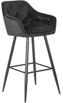 Baro kėdė Salem, matinė, juoda, 58 cm x 53 cm x 105 cm