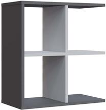 Žurnalinis staliukas Kalune Design Hamlet, antracito/balta/tamsiai pilka, 29.6 cm x 59.6 cm x 63.2 cm