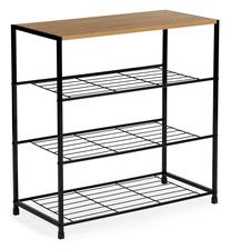 Batų lentyna ModernHome, juoda/ruda, 30 cm x 63 cm x 63 cm