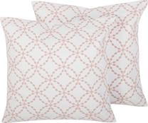 Dekoratyvinė pagalvėlė Shumee Verbena, balta/rožinė, 45 cm x 45 cm, 2 vnt.