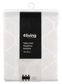 Staltiesė stačiakampė 4Living Alisa, balta, 140 x 240 cm
