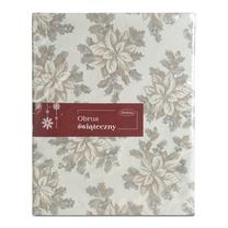 Kalėdinė staltiesė kvadratinė Noel 2, kreminė/smėlio, 135 x 180 cm