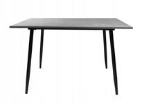 Valgomojo stalas Ivor, pilkas, 140 cm x 80 cm x 75 cm