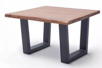 Kavos staliukas MC Akcent Cartagena, antracito/riešuto, 75 cm x 75 cm x 45 cm