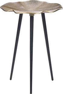 Kavos staliukas Beliani Pudur, aukso/juodas, 37 cm x 37 cm x 49 cm