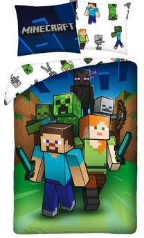 Vaikiškas patalynės užvalkalų komplektas Minecraft MNC-239BL, įvairių spalvų, 160 x 200 cm
