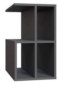 Kavos staliukas Kalune Design Lauron, antracito, 35.6 cm x 59.6 cm x 63.2 cm