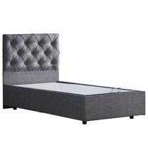 Lova viengulė Kalune Design Eylul, 90 x 190 cm, pilka, be čiužinio, su grotelėmis