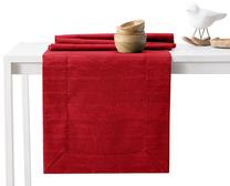 Staltiesės ir stalo takelio rinkinys stačiakampė Restilo Vesta, raudona, 115 x 300 cm, 35 x 300 cm, 2 vnt.