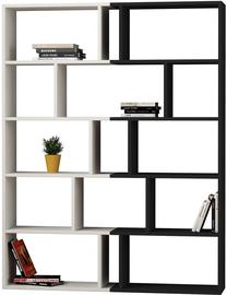 Lentyna Kalune Design Tapi 855DTE3636, antracito/balta, 28 cm x 124 cm x 161 cm