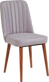 Valgomojo kėdė Kalune Design Vina 0701 869VEL5144, riešuto/šviesiai rožinė, 46 cm x 46 cm x 85 cm