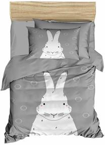 Vaikiškas patalynės užvalkalų komplektas Mijolnir PH199, balta/pilka, 100 x 150 cm