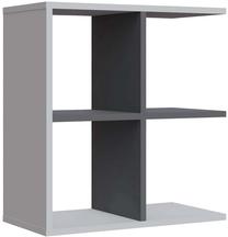 Žurnalinis staliukas Kalune Design Hamlet, antracito/balta, 29.6 cm x 59.6 cm x 63.2 cm