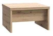 Kavos staliukas Forte Belemir, ąžuolo, 80 - 160 cm x 80 cm x 47.3 - 74 cm