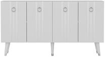 Komoda Kalune Design Isil, balta/sidabro, 150 cm x 40 cm x 80 cm