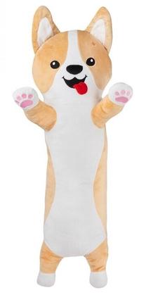 Pliušinis žaislas šuo Fancy Corgi, rudas/baltas, 70 cm