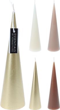 Žvakė, kūginė, 14 h, (spalva/dizainas parenkami atsitiktine tvarka)