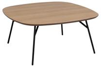 Kavos staliukas Caracas, rudas/juodas, 90 cm x 90 cm x 40 cm