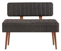 Suoliukas Kalune Design Vina 1053-1, antracito/riešuto, 36 cm x 110 cm x 85 cm
