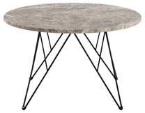 Kavos staliukas Prunus, juoda/ruda, 80 cm x 80 cm x 46.2 cm