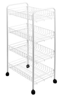 Lentyna su ratukais MN, balta, 26 cm x 40 cm x 83 cm