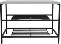 Batų lentyna Kalune Design Greifswald L2035, balta/juoda, 70 cm x 30 cm x 45 cm