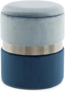 Pufas Kayoom Zora 125 KBIM1, mėlynas/šviesiai mėlynas, 36 cm x 36 cm x 44 cm