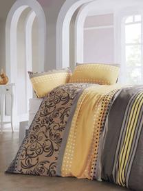 Patalynės užvalkalų komplektas Mijolnir Miranda 162ELR1252, geltona/ruda/smėlio, 200 x 220 cm