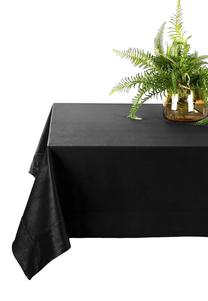 Staltiesė stačiakampė Melinda, juoda, 180 x 140 cm