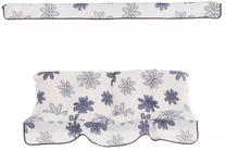 Lauko kėdės pagalvėlė Patio Tora A018-06BB, mėlyna/balta/pilka, 135 x 100 cm