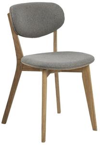 Valgomojo kėdė Minsk 89466 89466, ąžuolo/šviesiai pilka, 53 cm x 46.5 cm x 80.5 cm