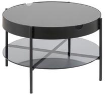 Kavos staliukas Tipton 80388, juodas, 75 cm x 75 cm x 45 cm