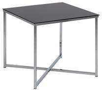 Kavos staliukas Cross, juodas/chromo, 50 cm x 50 cm x 45 cm