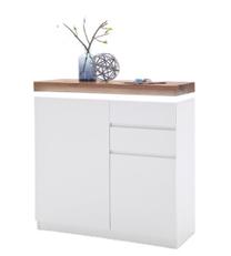 Batų spintelė MC Akcent Romina, balta, 38 cm x 91 cm x 97 cm