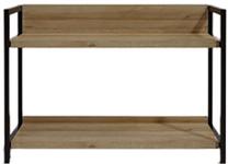 Batų lentyna Kalune Design Bottrop L2057, ąžuolo/juoda, 38 cm x 68 cm x 52 cm