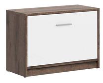 Batų dėžė Nepo Plus, ruda/balta, 70 cm x 34 cm x 50.5 cm